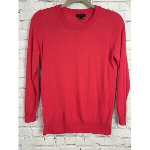 J. Crew 100% Merino Wool Hot Pink Sweater Sleeves Size Small Style